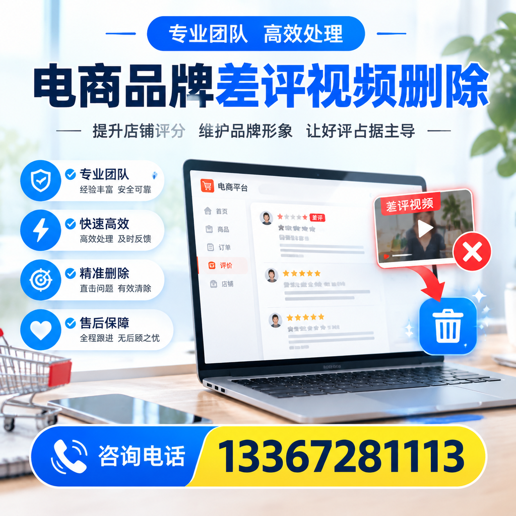 如何在泰州快速处理电商品牌差评视频删除问题?